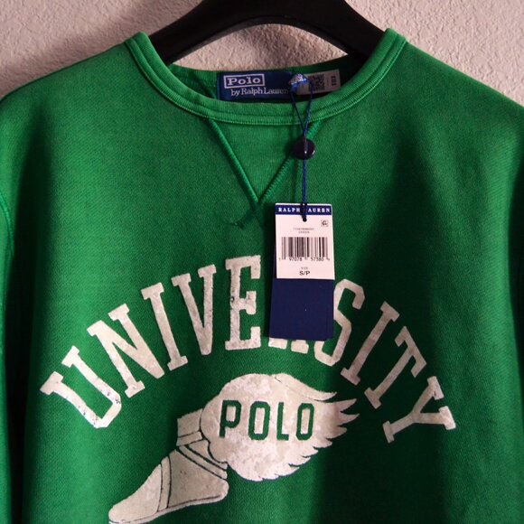POLO RALPH LAUREN P-WING NEW YORK UNIVERSITY SWEATSHIRT. NWT - Picture 3 of 6